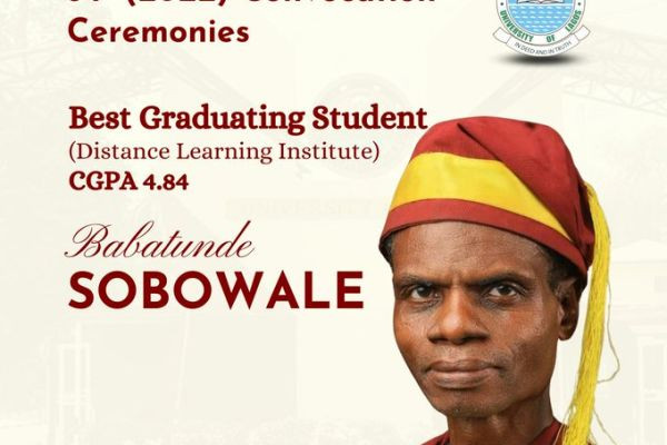 Sobowale Babatunde: 61-Year-Old Man Gets 4.84 CGPA from UNILAG, Emerges Best Graduating Student